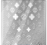 Embossed Patterns SILVER  344- Thin Decals