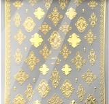Embossed Patterns GOLD  344- Thin Decals
