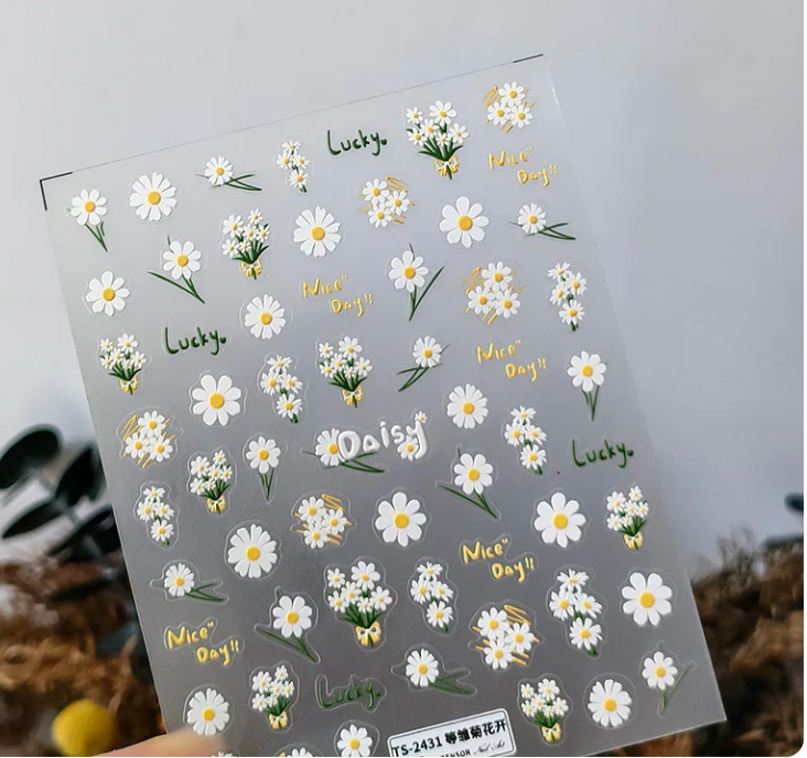 Lucky Daisies -  Thin Decals