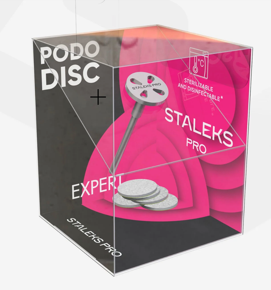 Staleks podo X-Small 10mm Stainless Pedicure Disc & Silicone Carbide Refills