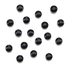 Genuine Crystal Rhinestones - Jet Flat Back  144ct