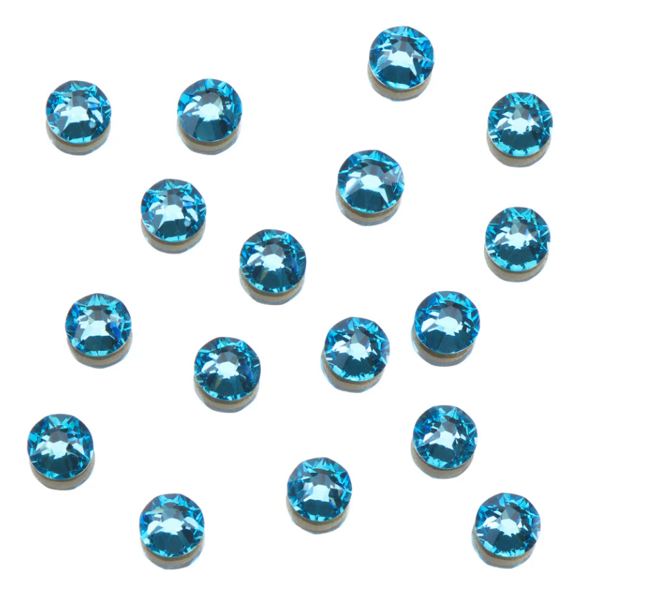 Genuine Crystal Rhinestones - Aquamarine  144ct