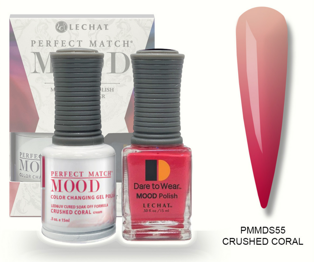Crushed Coral Mood Polish DUO - Gel Polish & Lacquer  PMMDS55