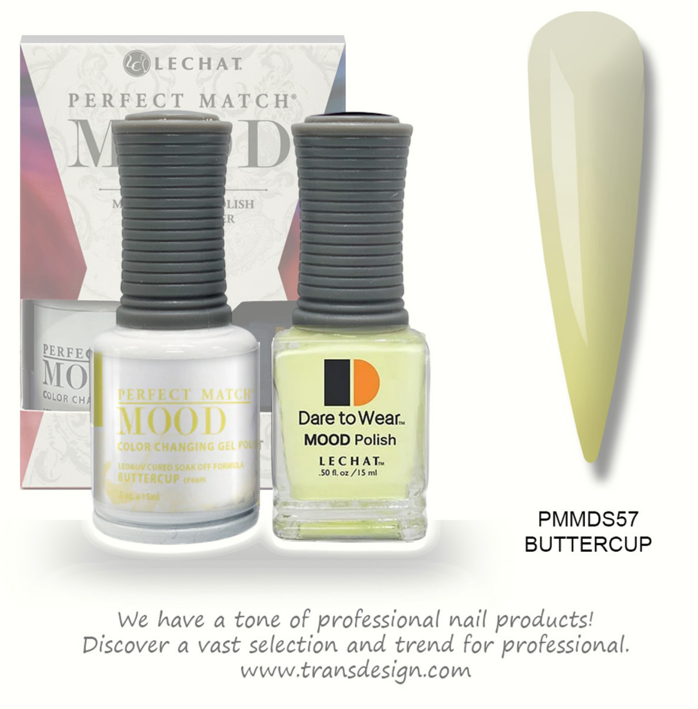Buttercup Mood Polish DUO - Gel Polish & Lacquer PMMDS57 Secondary image