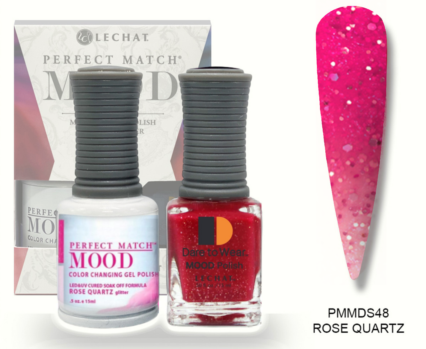 Rose Quartz Mood Polish DUO - Gel Polish & Lacquer PMMDS48 Secondary image