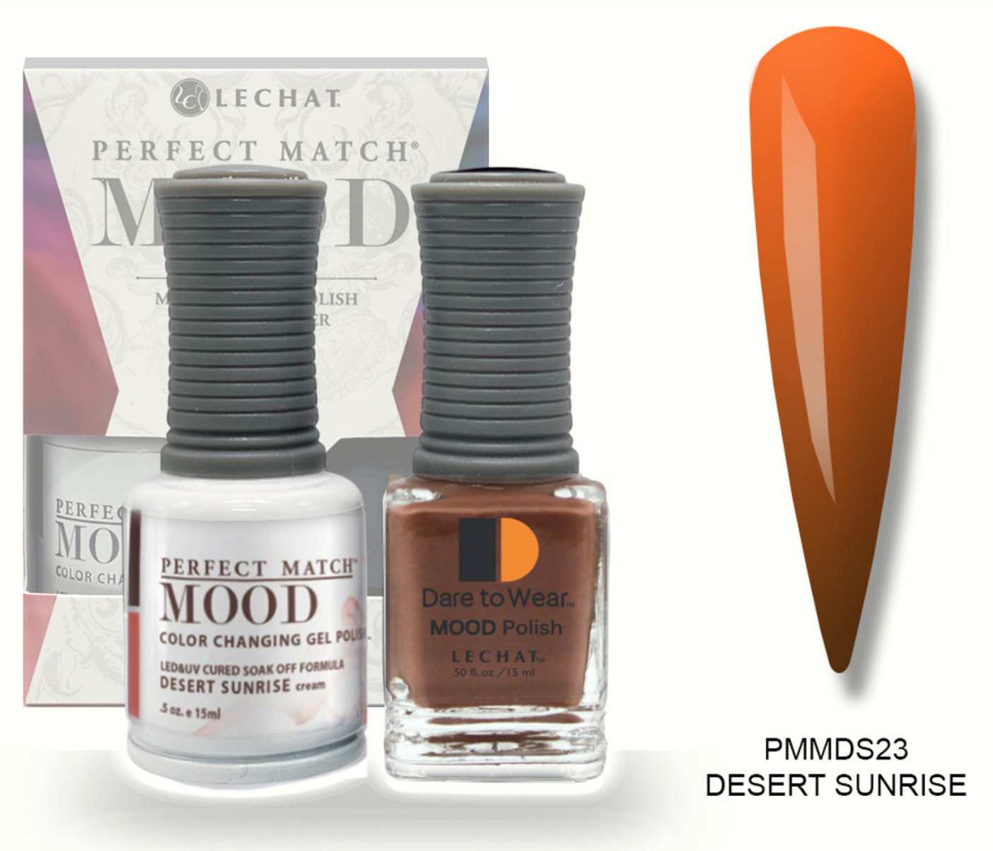 Desert Sunrise Mood Polish DUO - Gel Polish & Lacquer PMMDS23 Secondary image