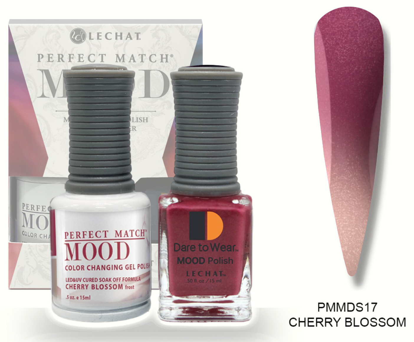 Cherry Blossom Mood Polish DUO - Gel Polish & Lacquer PMMDS17 Secondary image