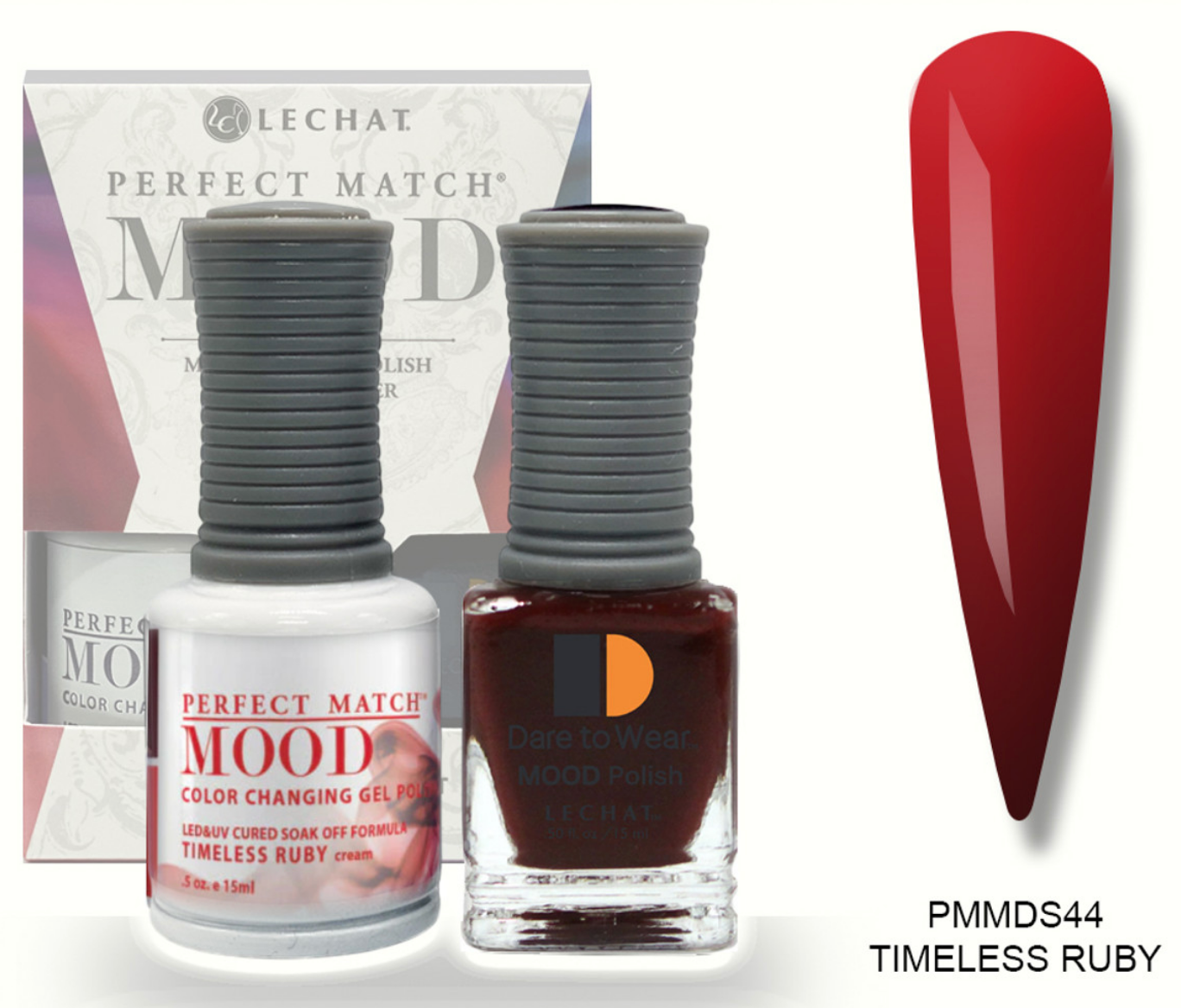 Timeless Ruby Mood Polish DUO - Gel Polish & Lacquer PMMDS44 Secondary image