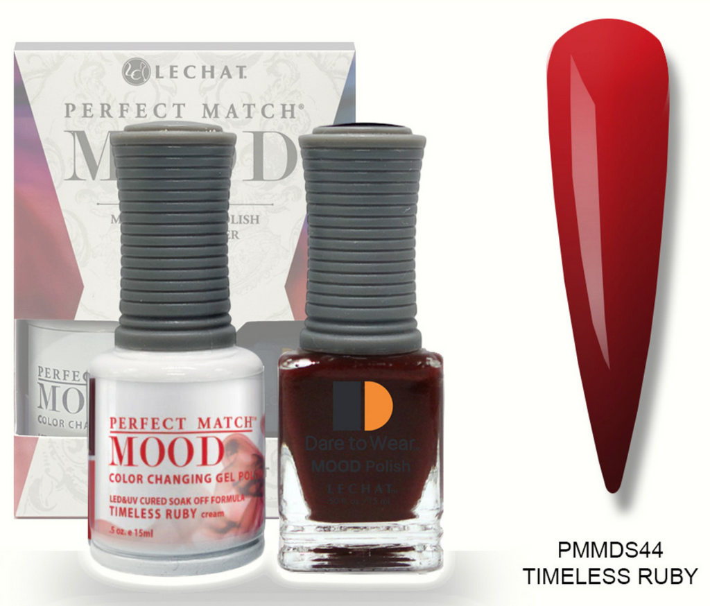 Timeless Ruby Mood Polish DUO - Gel Polish & Lacquer PMMDS44