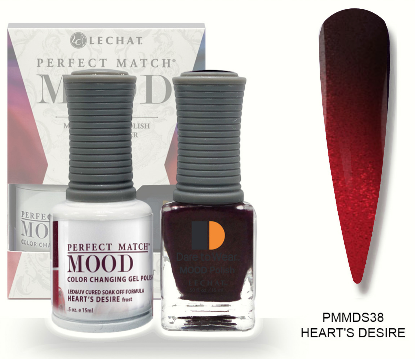 Heart's Desire Mood Polish DUO - Gel Polish & Lacquer PMMDS38 Secondary image