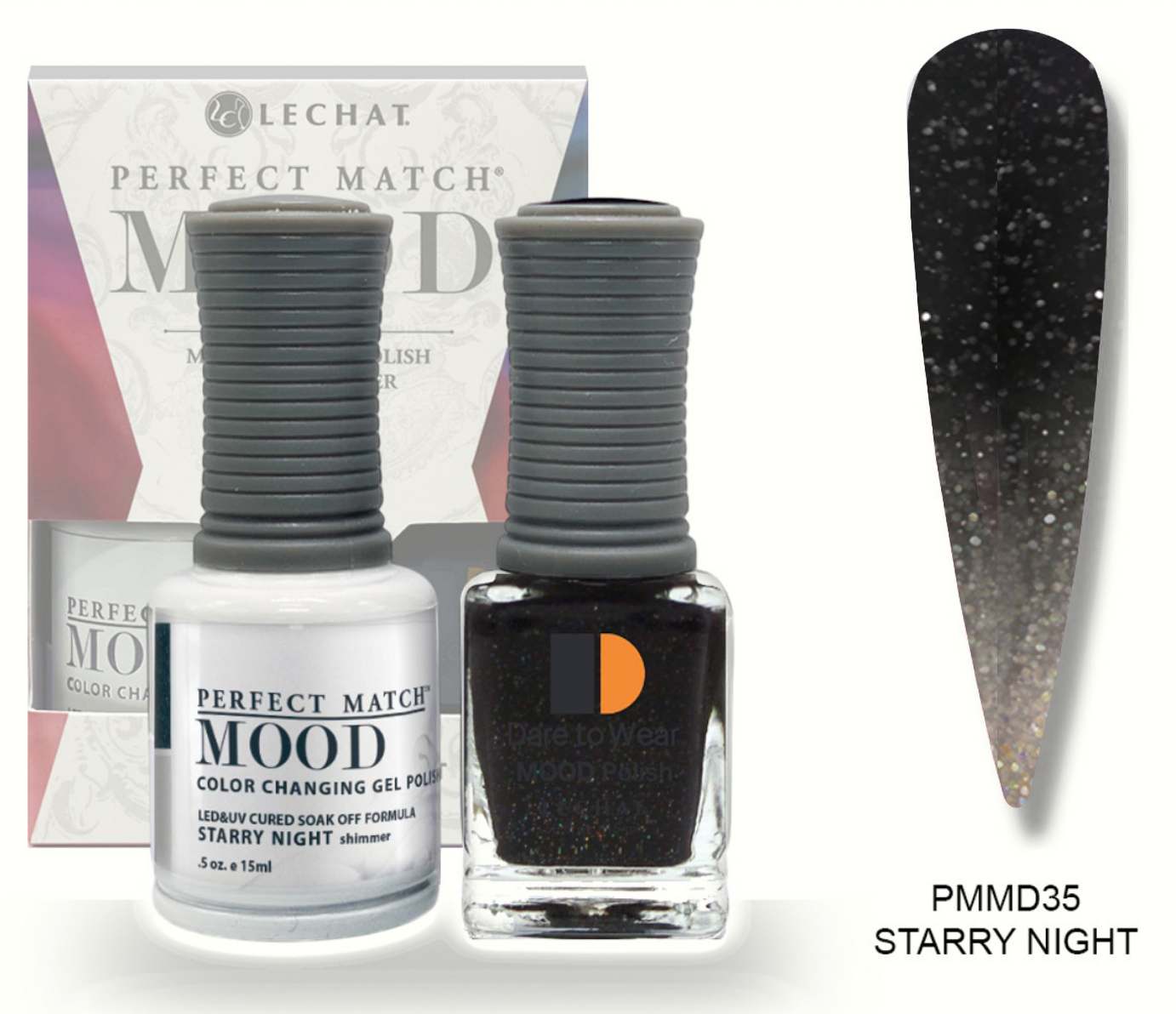 Starry Night Mood Polish DUO - Gel Polish & Lacquer PMMDS35 Secondary image