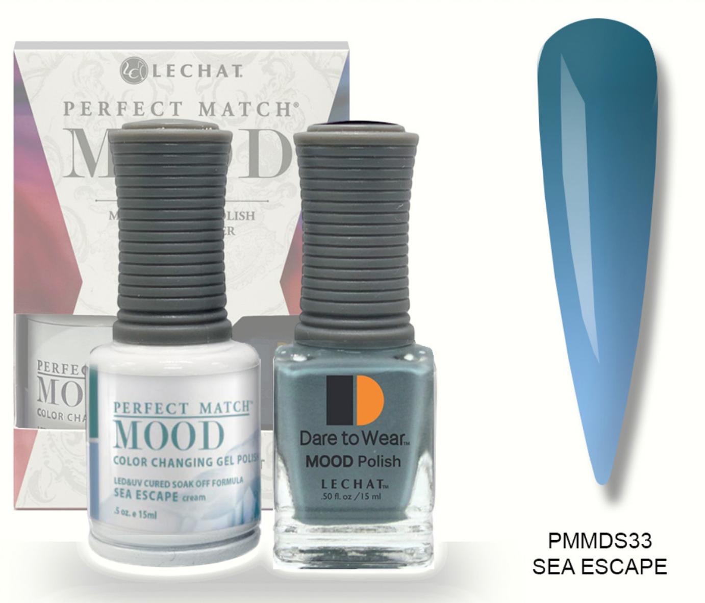 Sea Escape Mood Polish DUO - Gel Polish & Lacquer PMMDS33 Secondary image