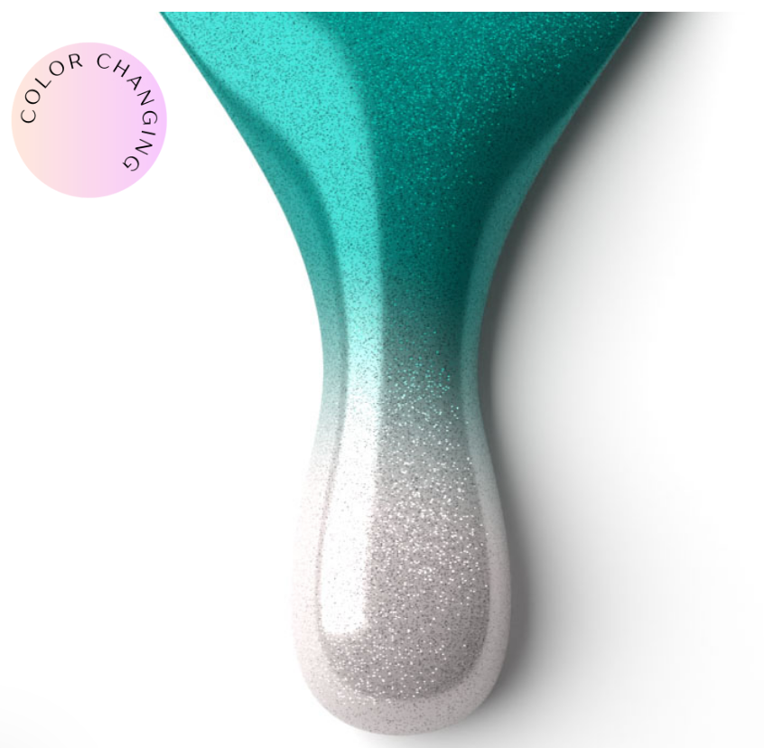 Glistening Waterfall Mood Polish DUO - Gel Polish & Lacquer PMMDS14 Main image