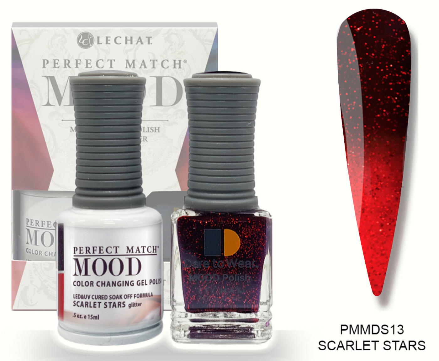 Scarlet Stars Mood Polish DUO - Gel Polish & Lacquer PMMDS13 Secondary image