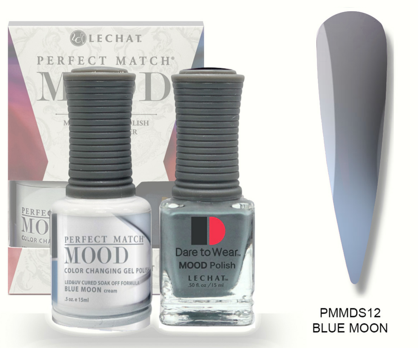 Blue Moon Mood Polish DUO - Gel Polish & Lacquer PMMDS12 Secondary image