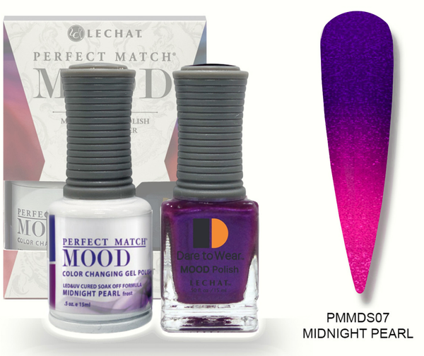 Midnight Pearl Mood Polish DUO - Gel Polish & Lacquer PMMDS07