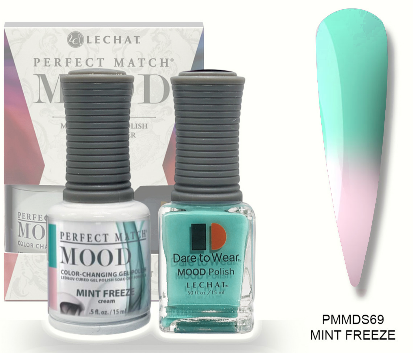 Mint Freeze Mood Polish DUO - Gel Polish & Lacquer PMMDS69 Secondary image
