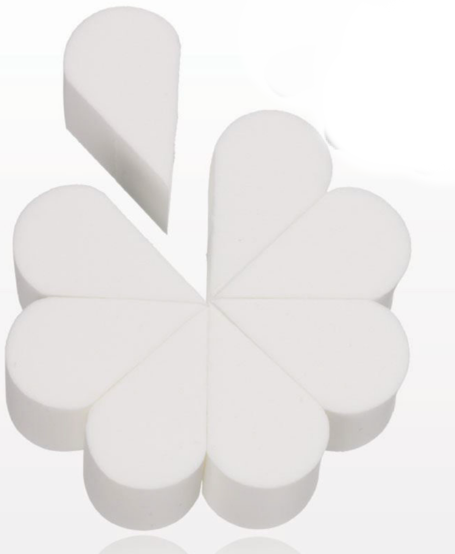 Sponge Chrome Applicators - Flower makes 8 pieces