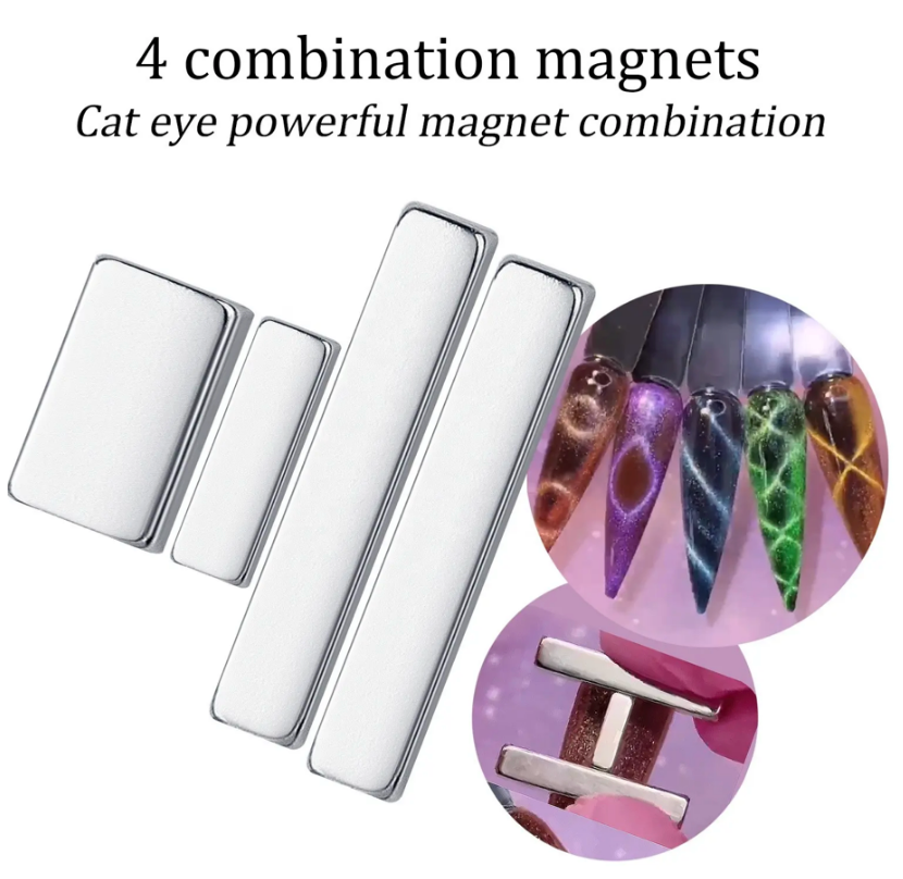 Magnet Set for Cat Eye - 4 Rectangular magnets