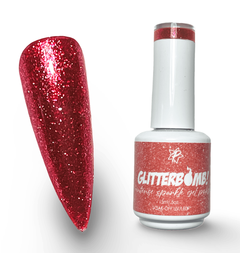 Glitter Bomb Gel Polish - Poppy