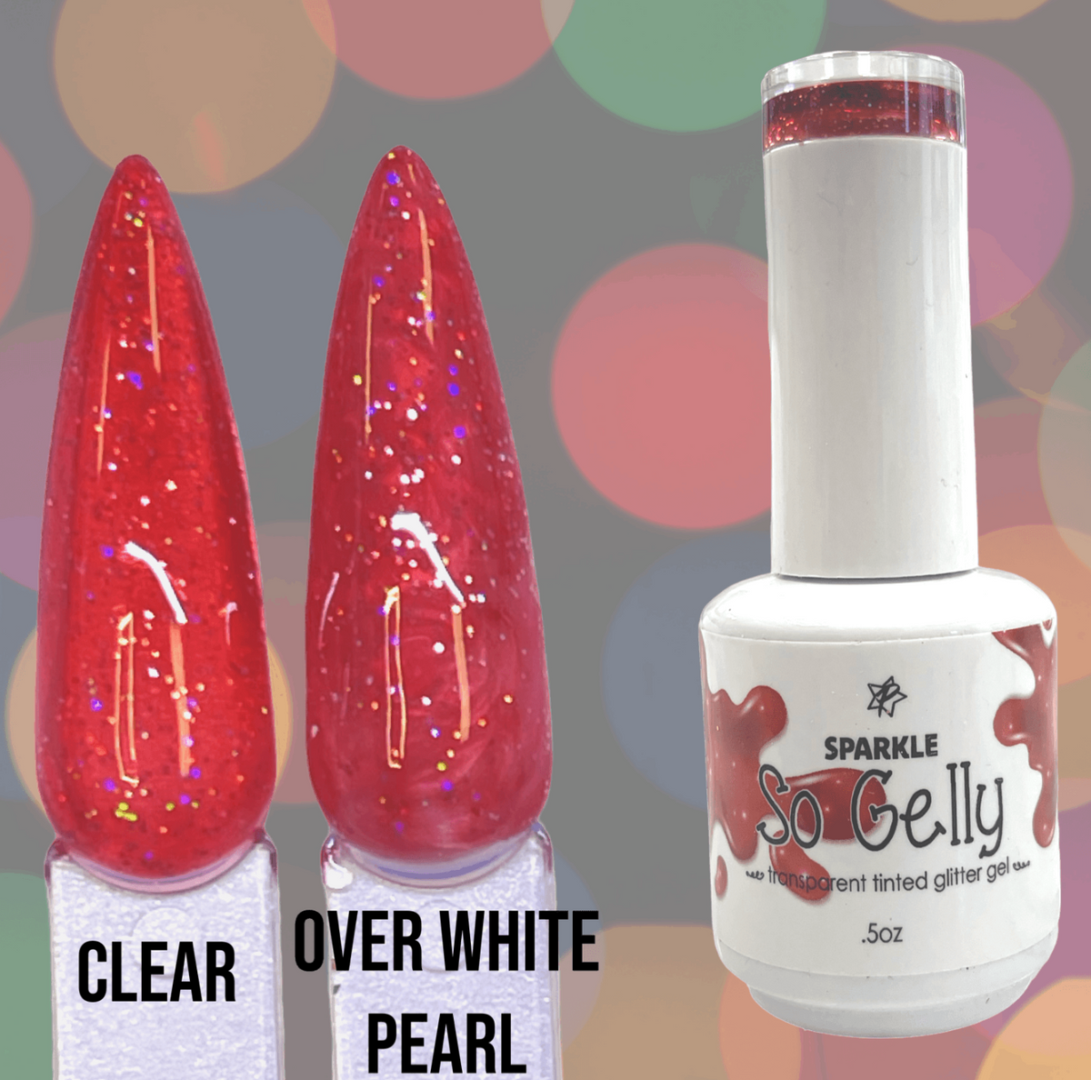 SPARKLE So Gelly Transparent Tinted  - Cherry Red Main image