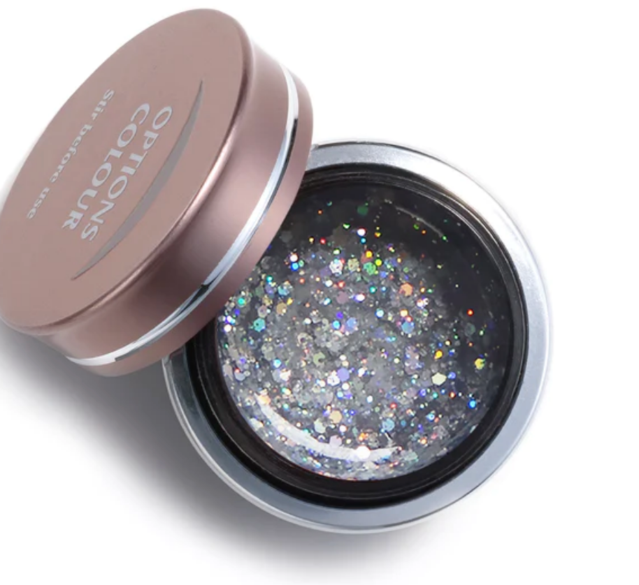Aurora Silver Glitter Gel - Options UV/LED Main image