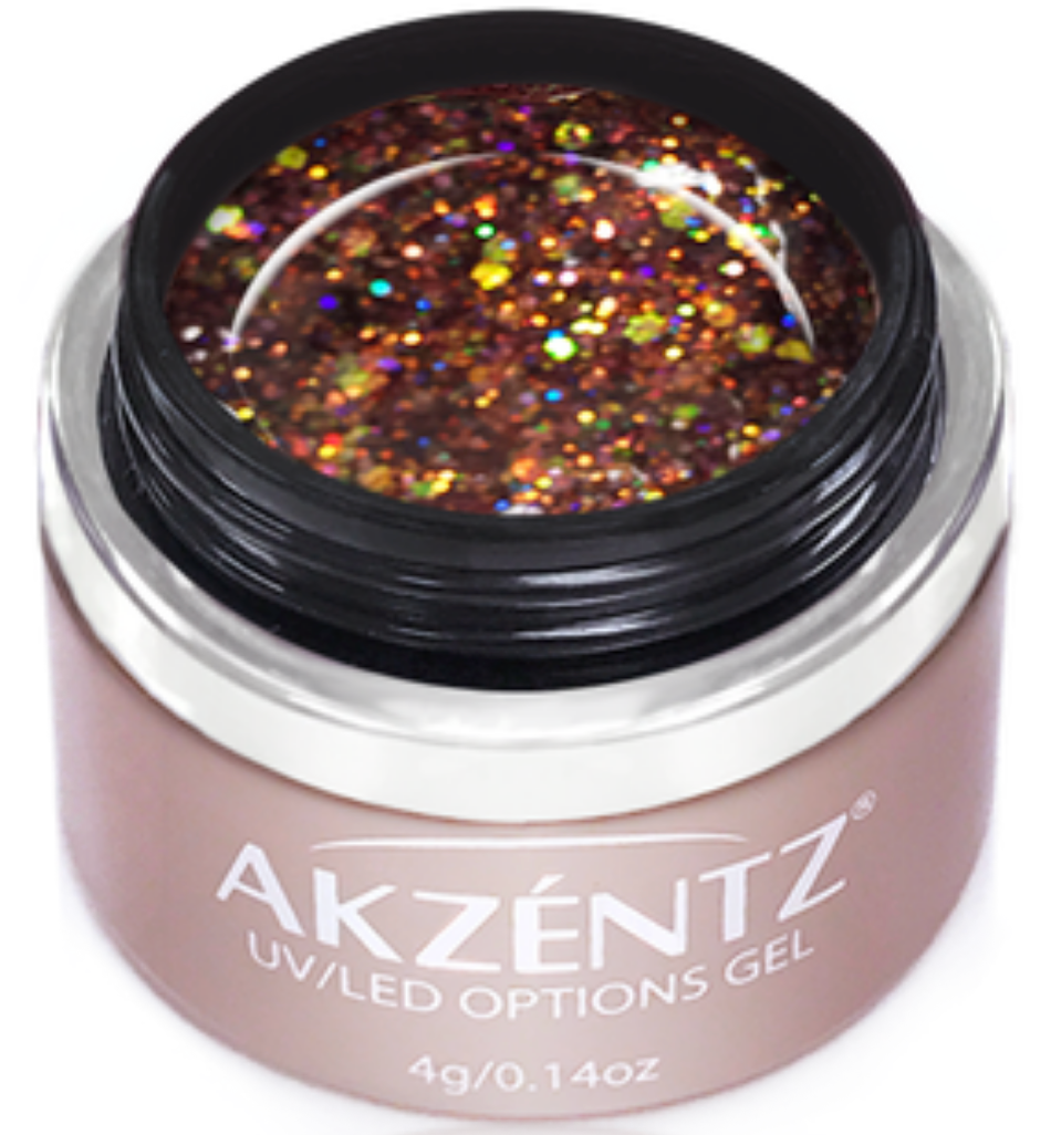 Aurora Maroon Glitter - Options UV/LED Secondary image