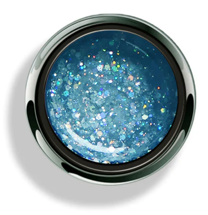 Aurora Blue Glitter - Akzentz Options UV/LED Secondary image