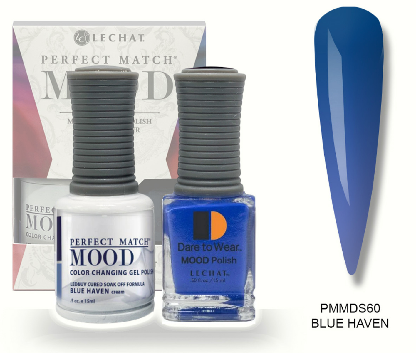 Blue Haven Mood Polish DUO - Gel Polish & Lacquer PMMDS60 Secondary image