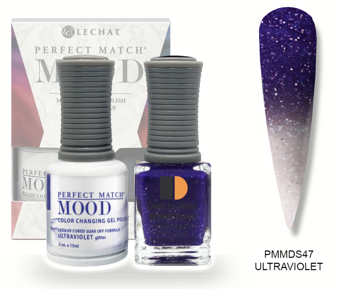 Ultraviolet Mood Polish DUO - Gel Polish & Lacquer PMMDS47 Secondary image