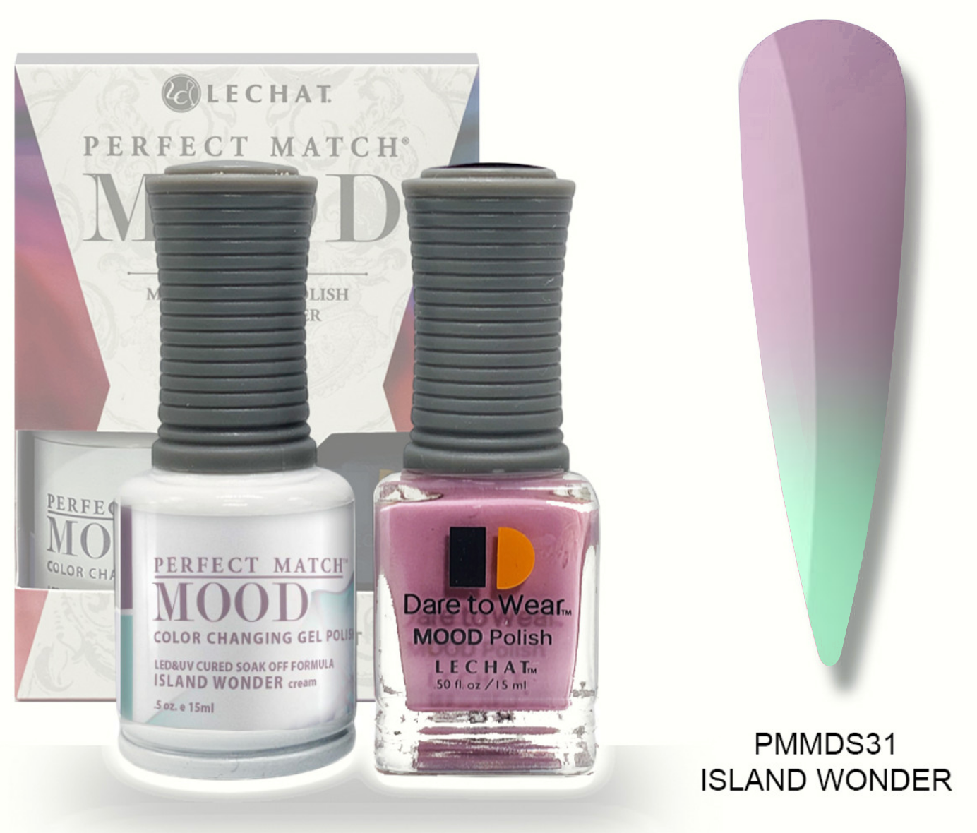 Island Wonder Mood Polish DUO - Gel Polish & Lacquer PMMDS31 Secondary image