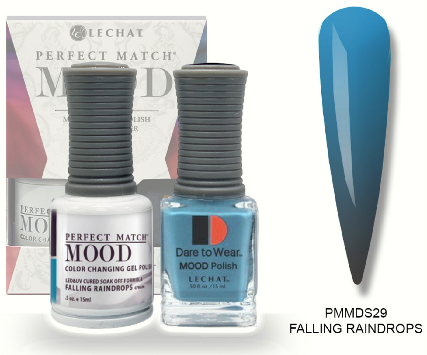 Falling Raindrops Mood Polish DUO - Gel Polish & Lacquer PMMDS29 Secondary image