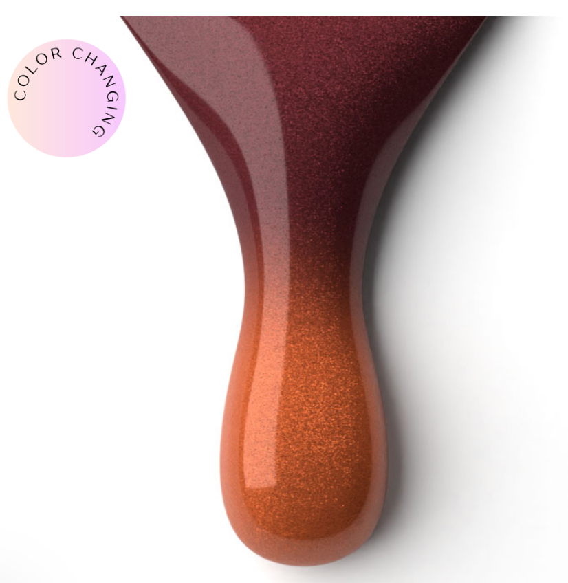 Fiery Passion Mood Polish DUO - Gel Polish & Lacquer PMMDS28 Main image