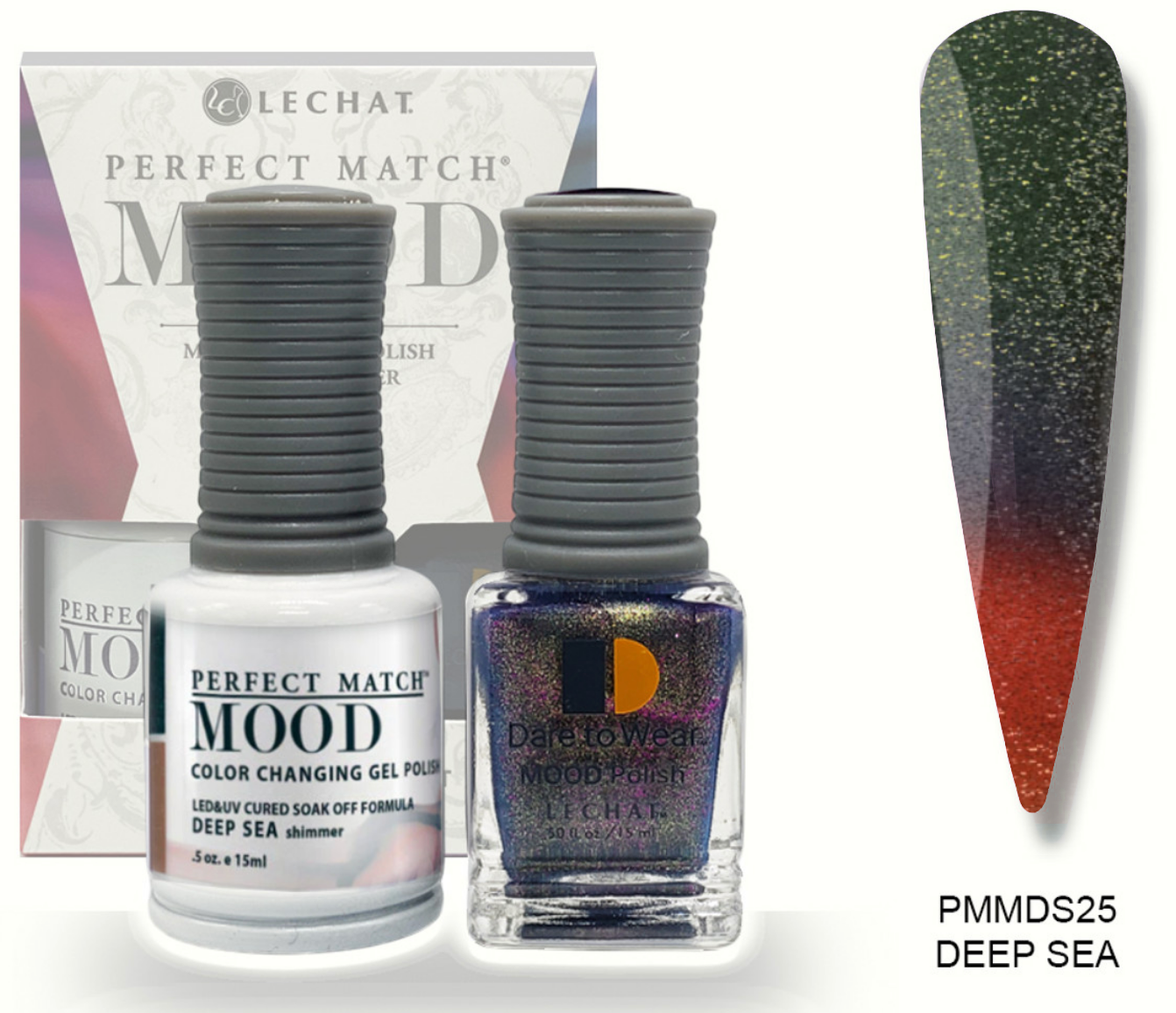 Deep Sea Mood Polish DUO - Gel Polish & Lacquer PMMDS25 Secondary image