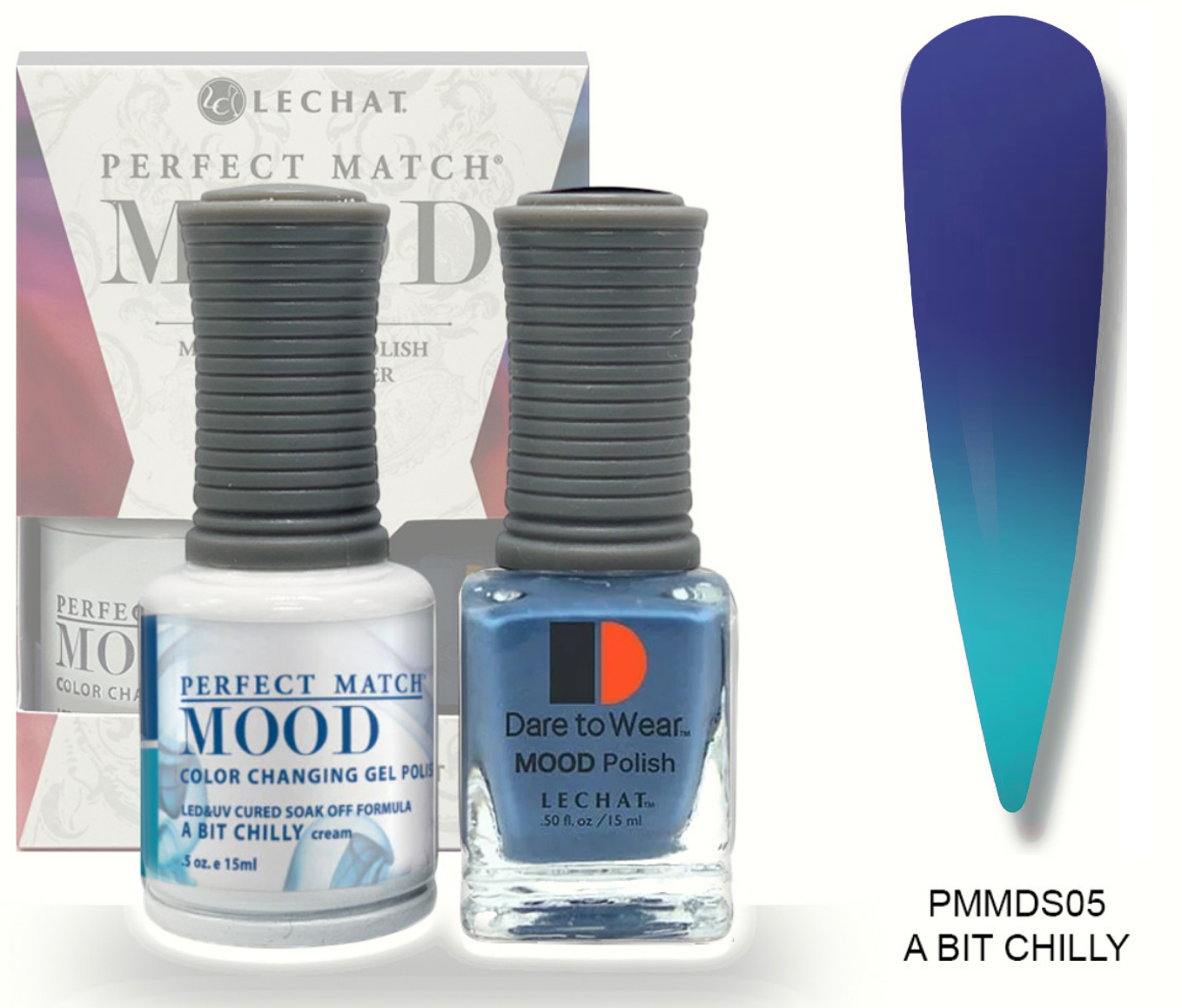 A Bit Chilly Mood Polish DUO - Gel Polish & Lacquer  PMMDS05 Secondary image