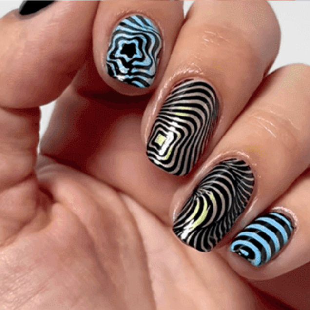 Trippy Vibes - Uber Chic Stamping Plate Collection of 3