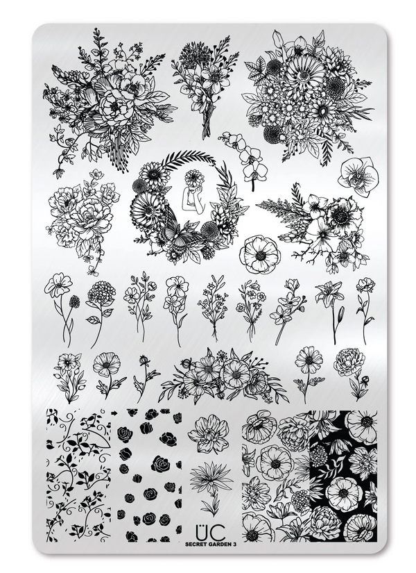 Secret Garden 3 - Uber Chic Stamping Plate
