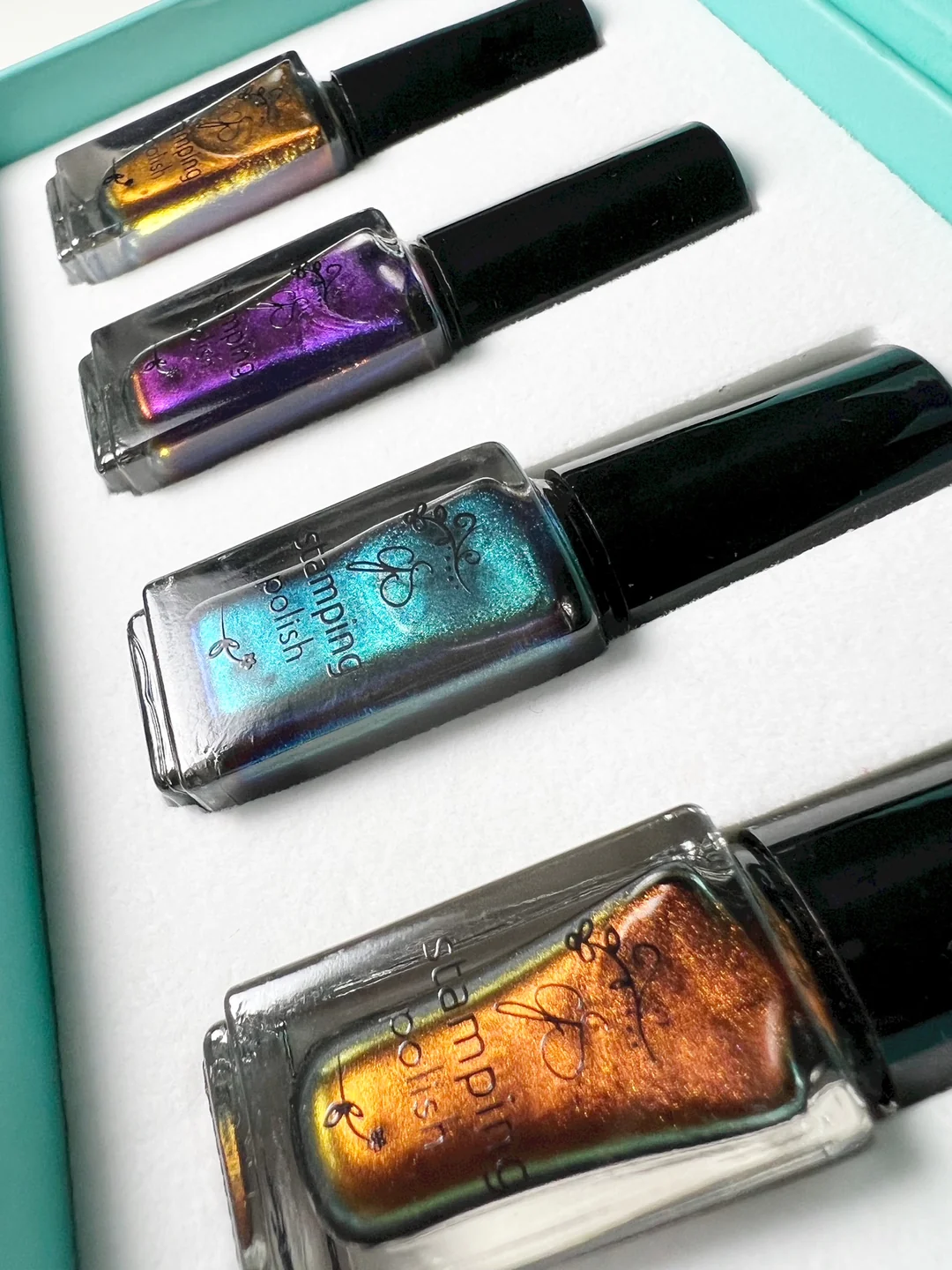 Shifting Color Polish (Semi-Sheer 4pk) Colors #SC 01-04 Stamping Kit Secondary image