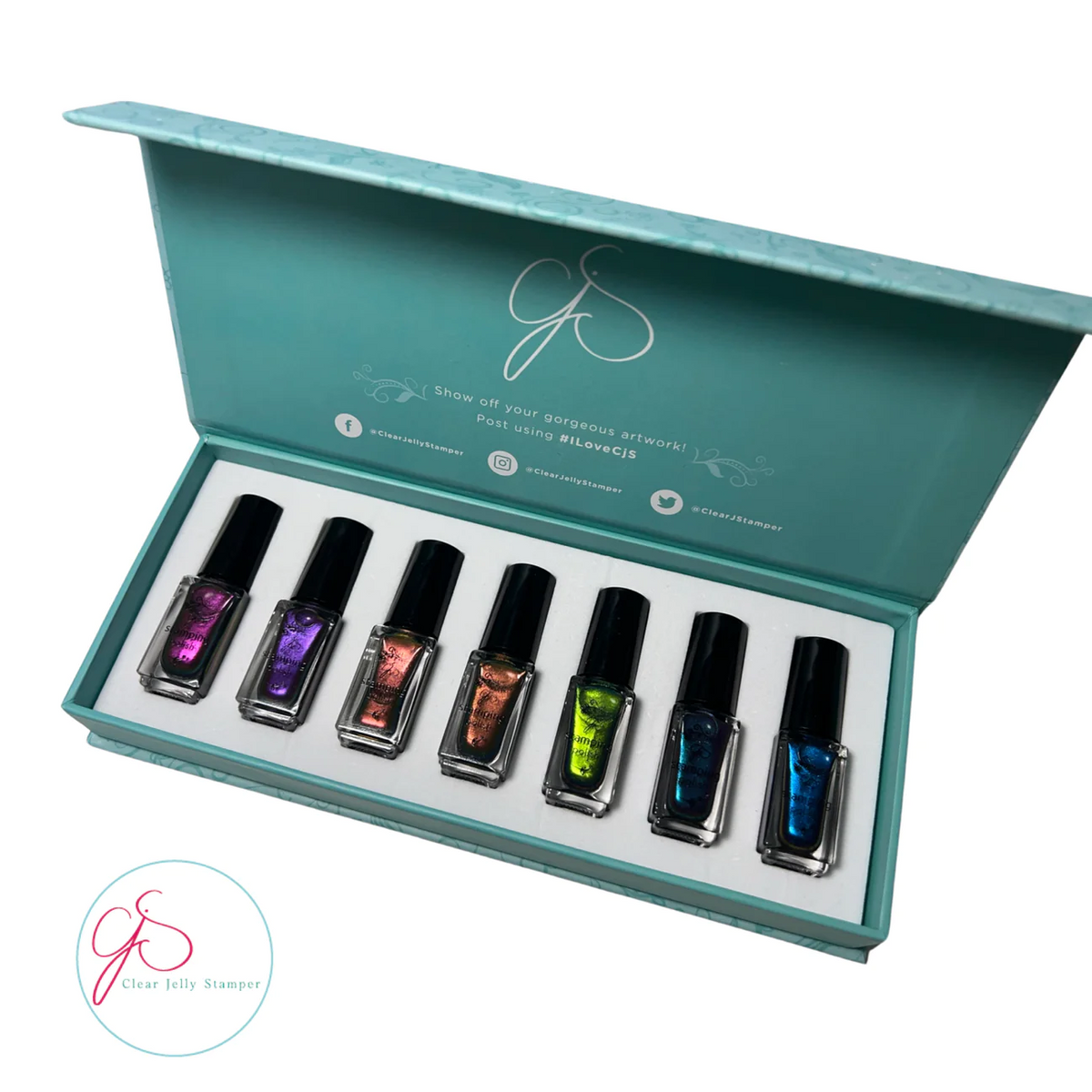 Shifting Color Polish (Semi-Sheer 7pk) Colors #SC 05-11 Stamping Kit Main image