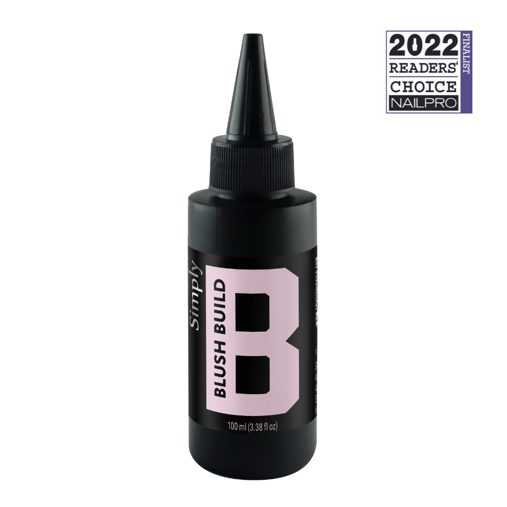 en Vogue CBS blush Simply Build self leveling hard Gel for professional nails and manicures refill bottle