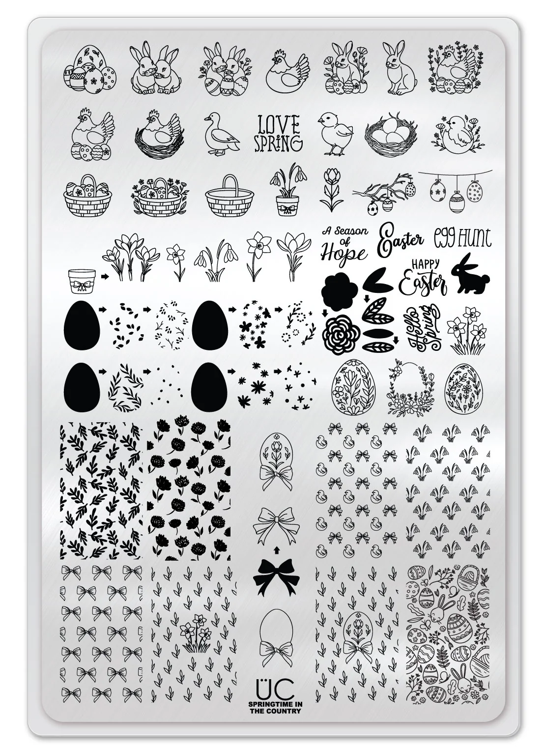 Springtime In The Country - Uber Chic Stamping Plate Main image