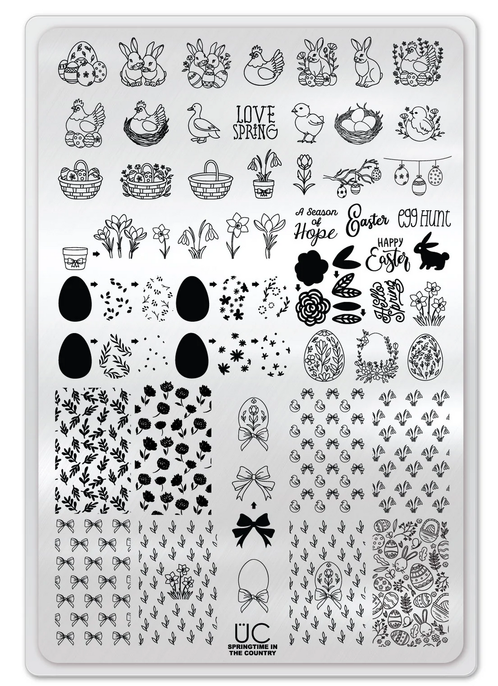 Springtime In The Country - Uber Chic Stamping Plate