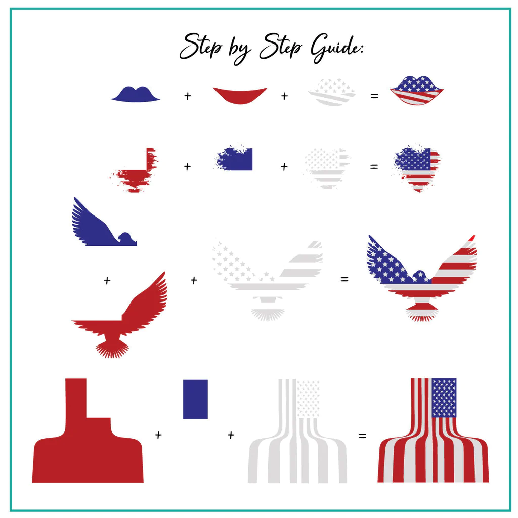 Stars & Stripes - One (CjS-312) - CJS Medium Stamping Plate