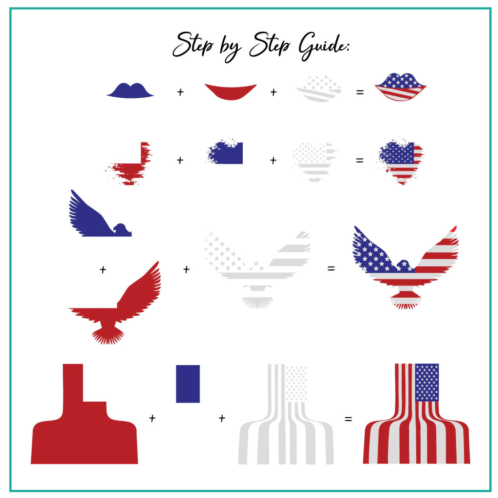Stars & Stripes - One (CjS-312) - CJS Medium Stamping Plate Secondary image