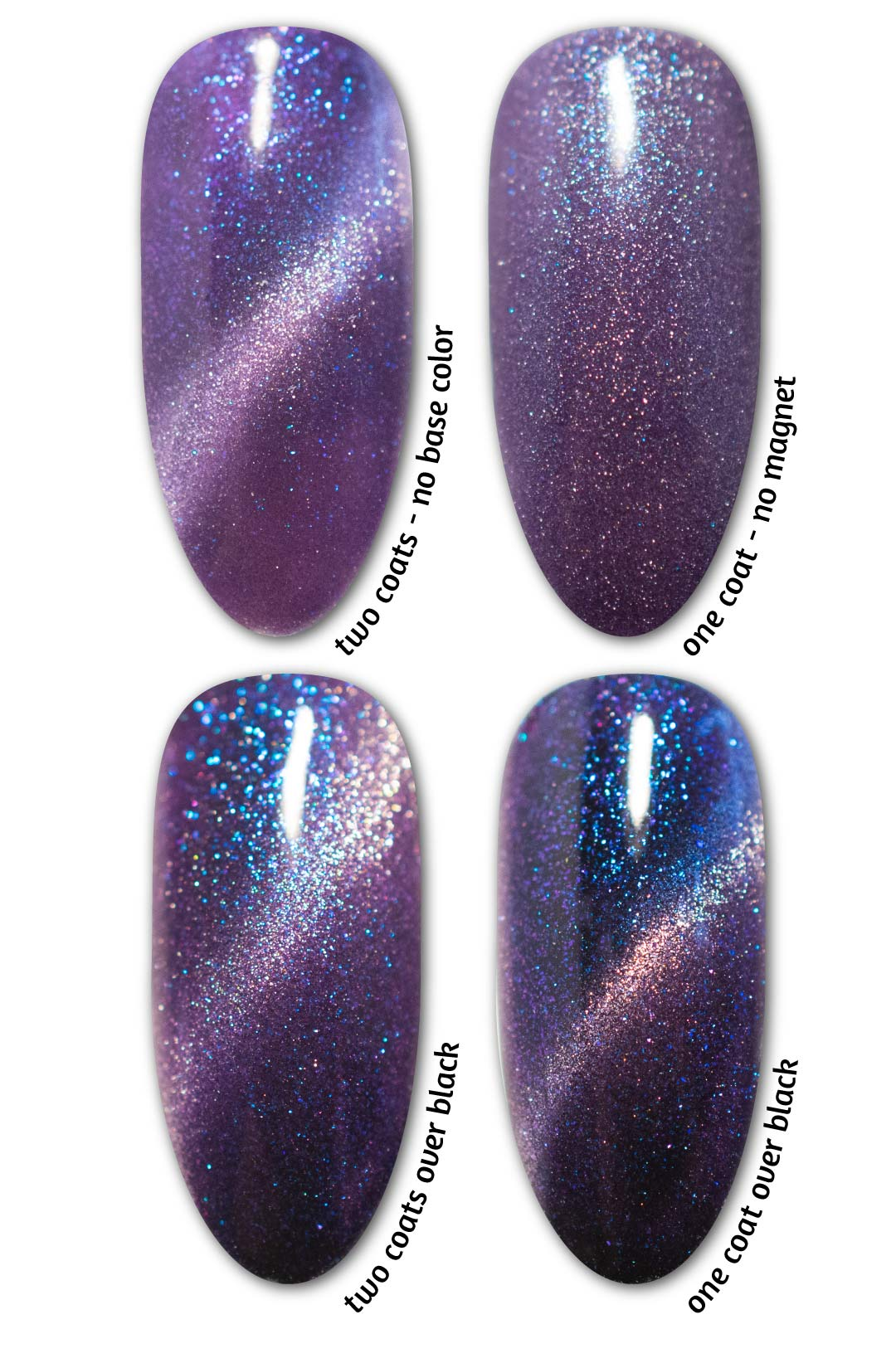 Galactic Night - Cats Eye Iridescent Gel Polish Secondary image