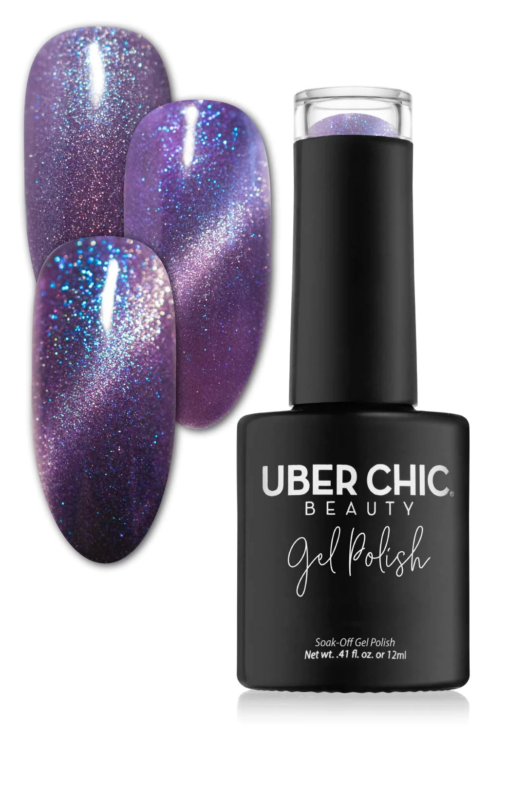 Galactic Night - Cats Eye Iridescent Gel Polish Main image