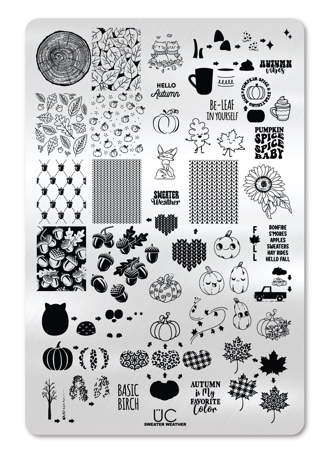 Sweater Weather - Uber Chic Stamping Plate Main image
