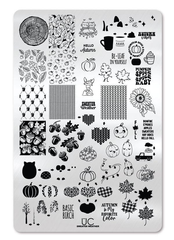 Sweater Weather - Uber Chic Stamping Plate