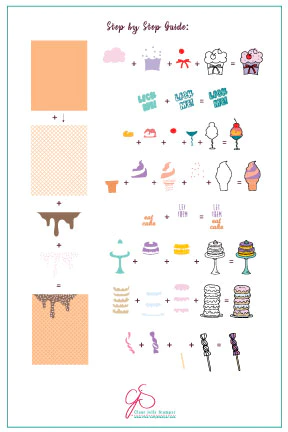 Sweets & Treats - Sweet Stuff (CjS-54) - Clear Jelly Stamping Plate Secondary image