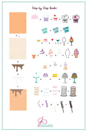 Sweet Stuff (CjS-54) - Clear Jelly Stamping Plate